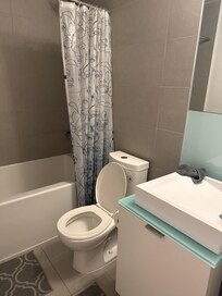 One of two bathrooms