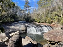 Turtle back falls in Gorges State Park