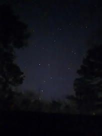 The night sky was beautiful.