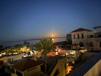 View from Aventuras Rooftop Restaurant. Excellent pizza!