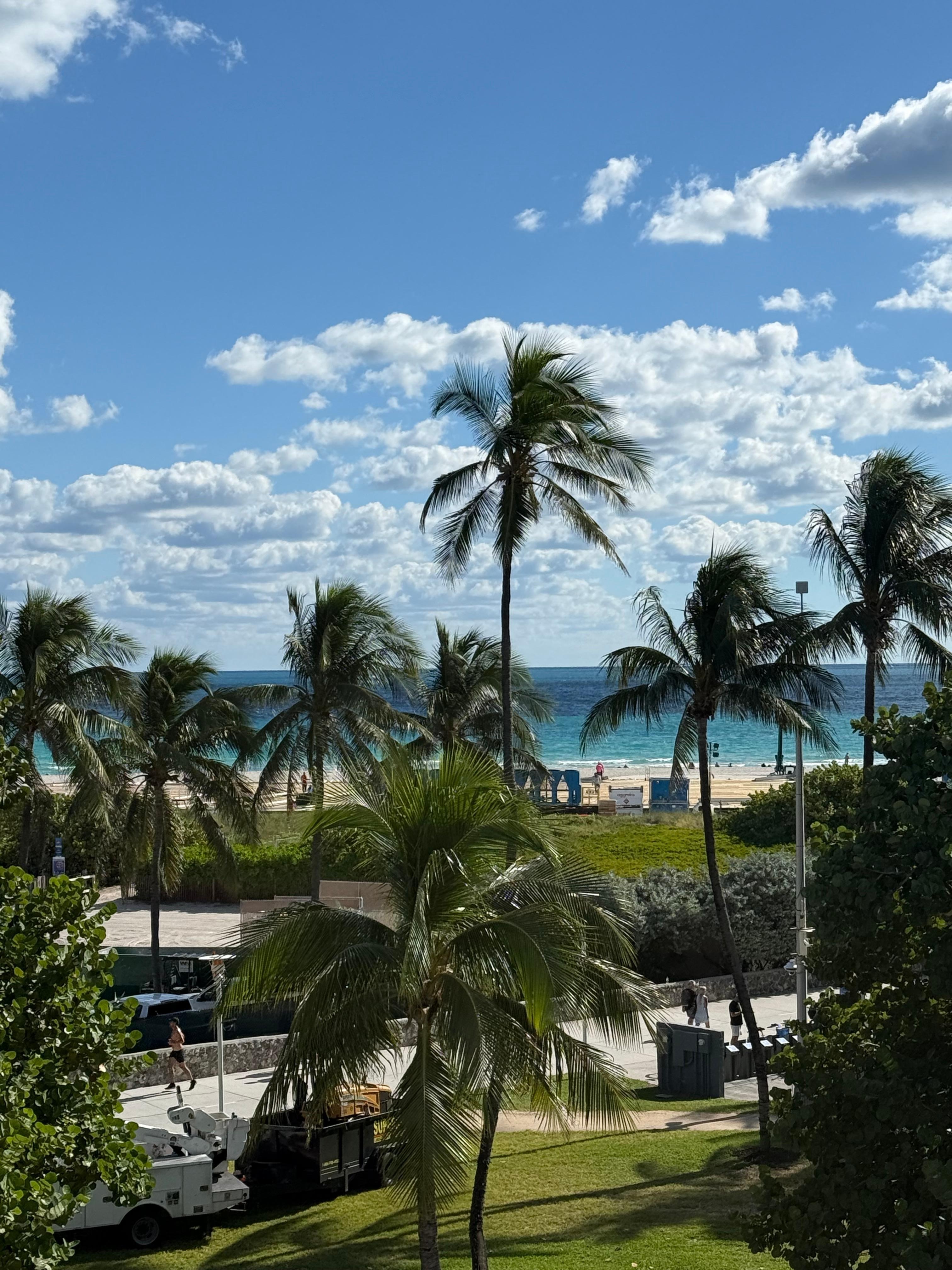 The view from the balcony