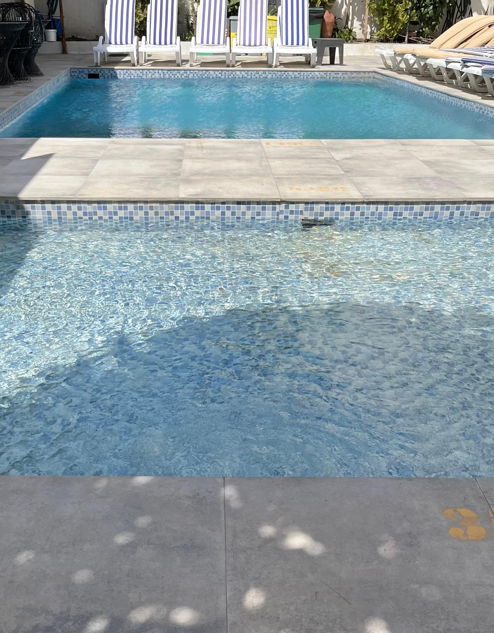 Beautiful pool and shallow pool for children.