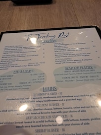 The food was great at The Trading Post