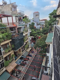 Street view from balcony