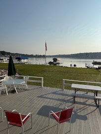 View of the lake from the porch