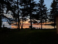 Lake view from cabin.