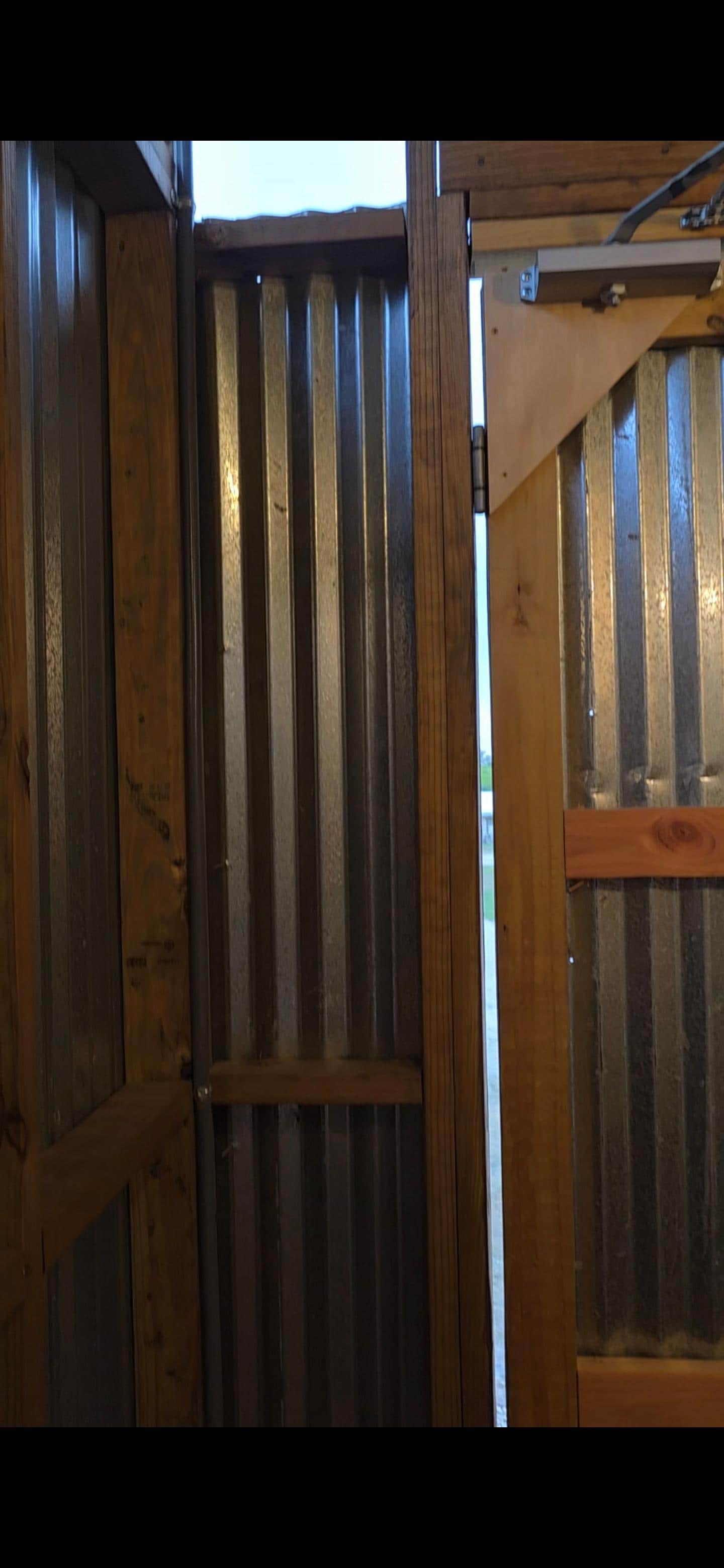 bathroom doors have gap