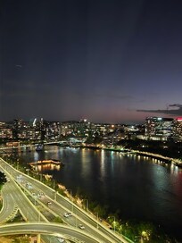 View from room at night