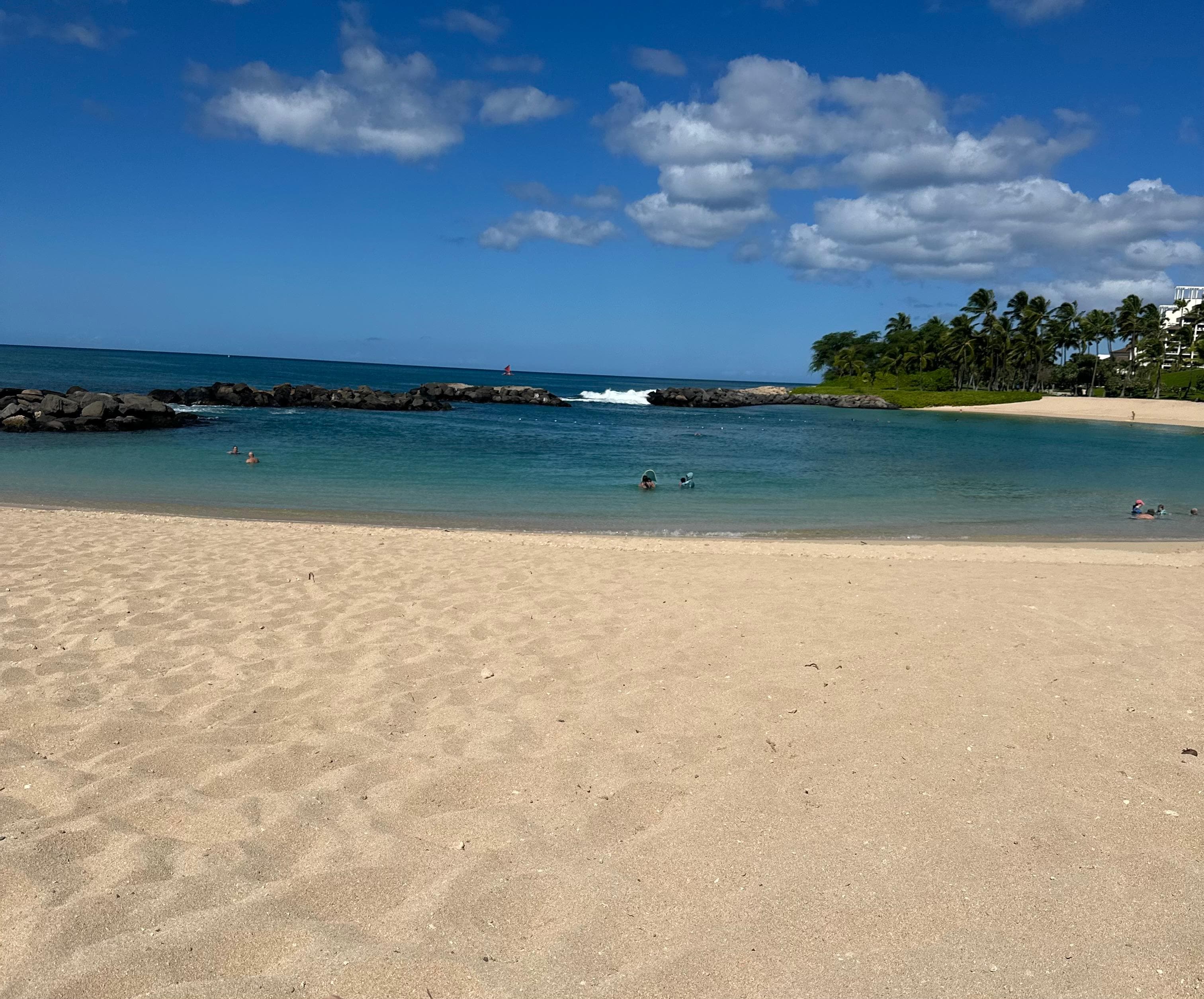 Lagoon, located steps from the property. 