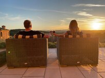 Sunset made for local wine