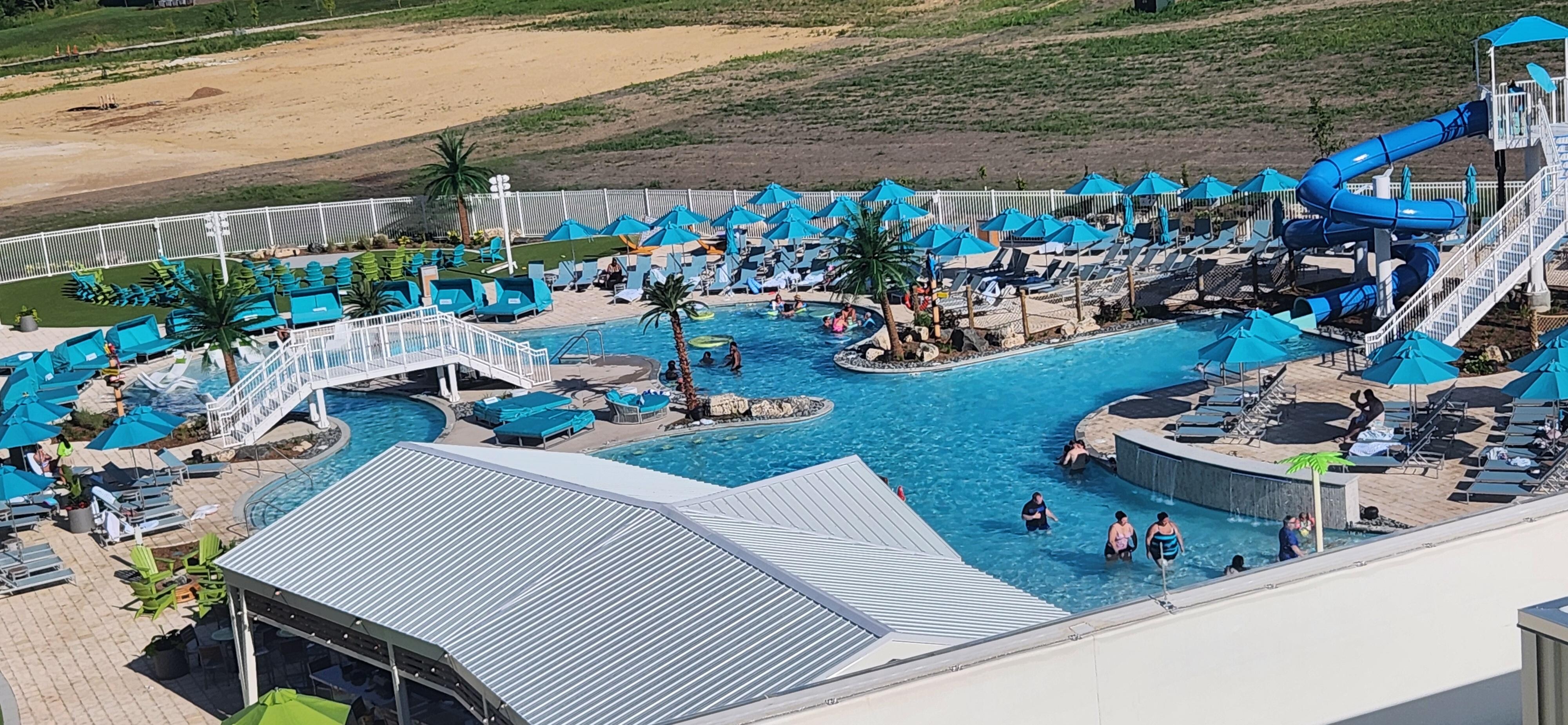 Outside pool
