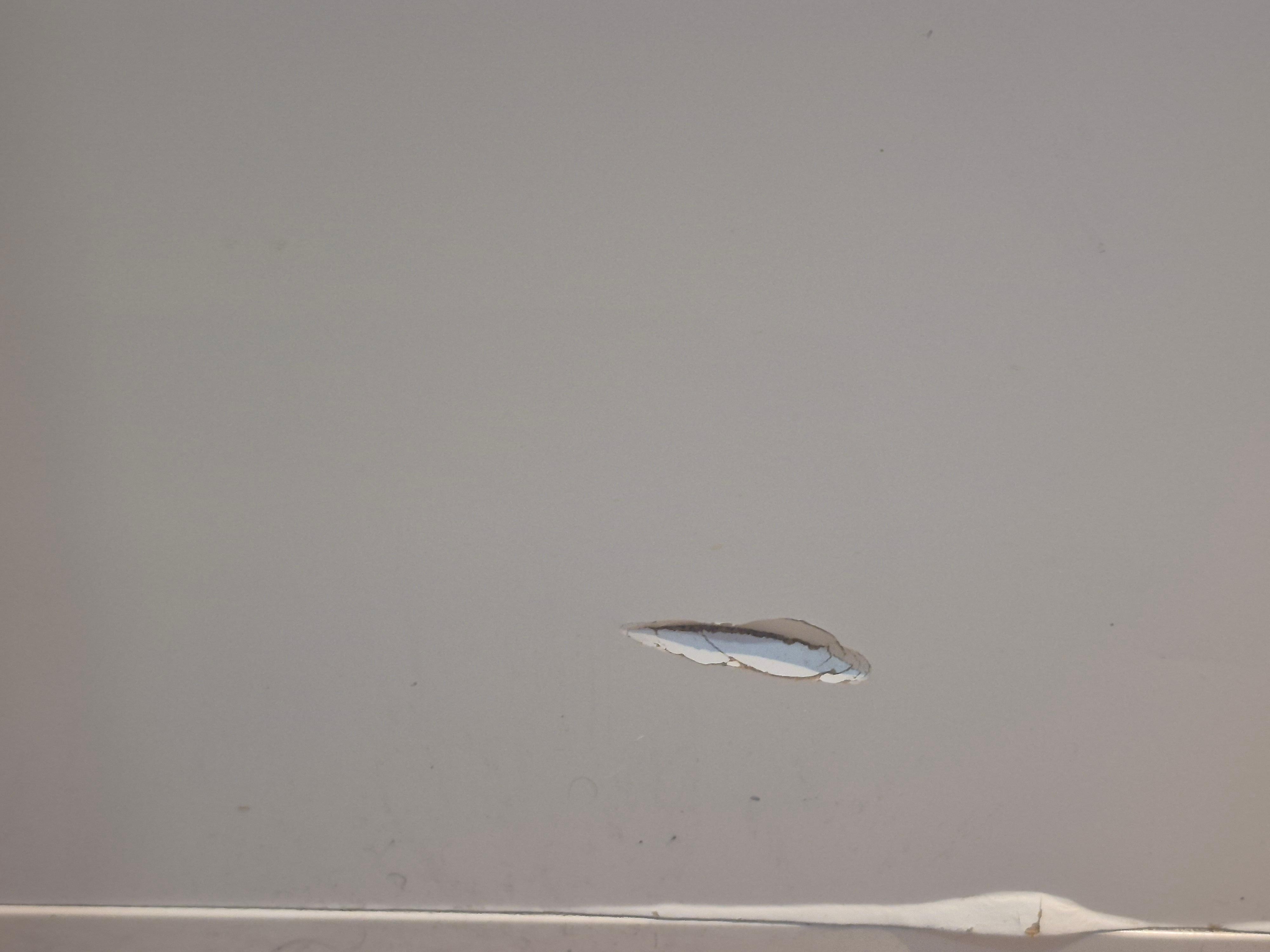 Wall behind front door 