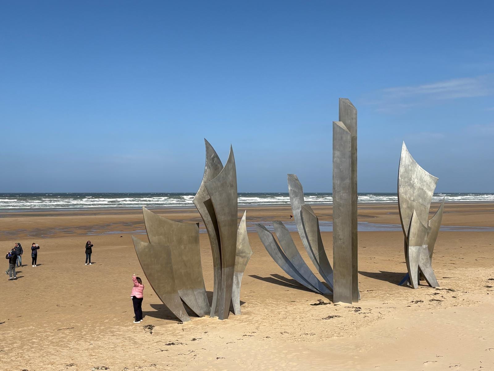 Eén van de bezienswaardigheden op Omaha Beach