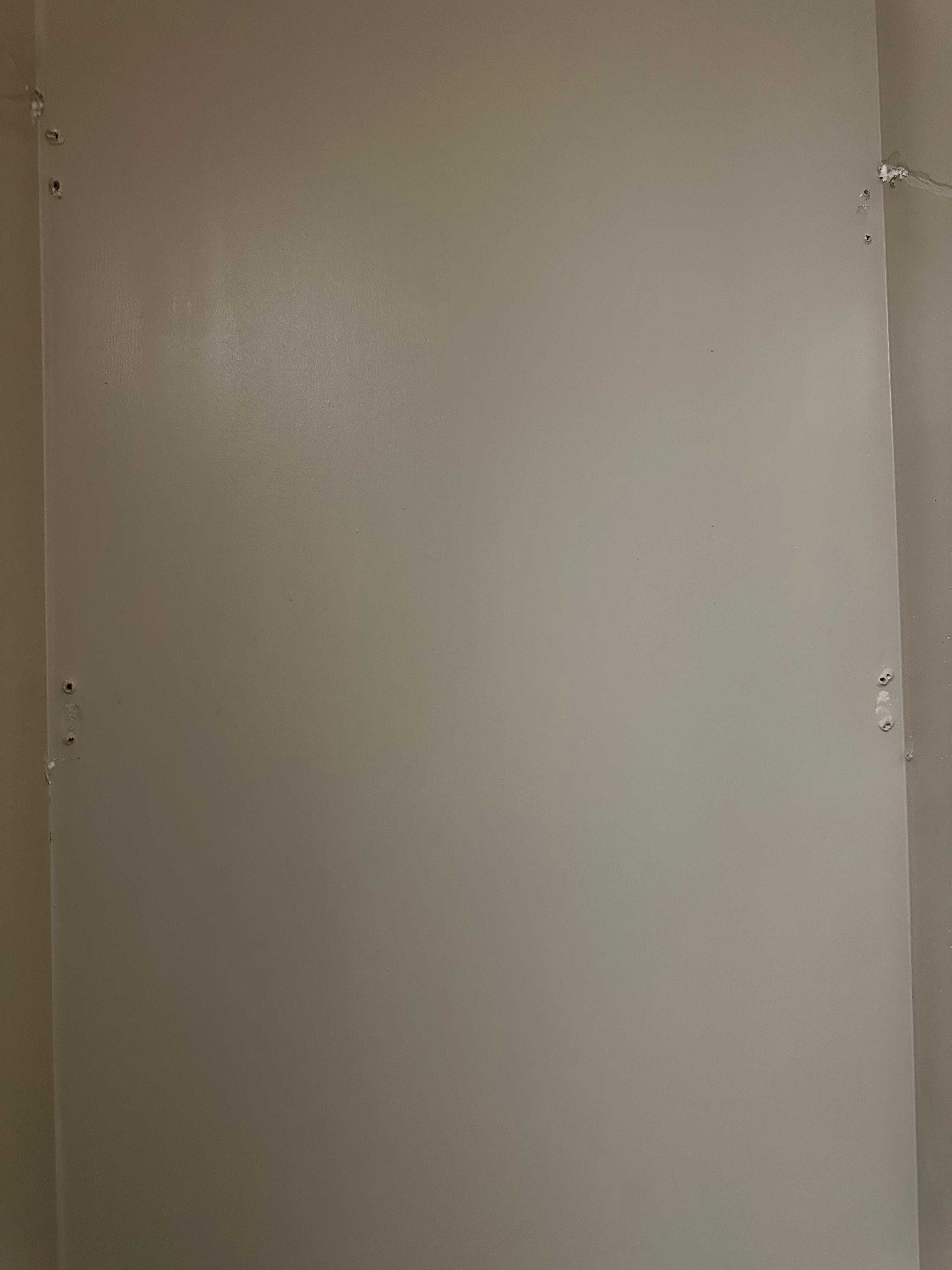 Lot of hole on the wall for table support it not there. 