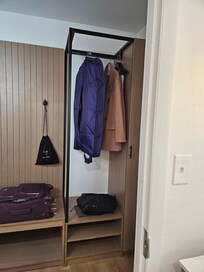 Needed a step up to reach the garment rack