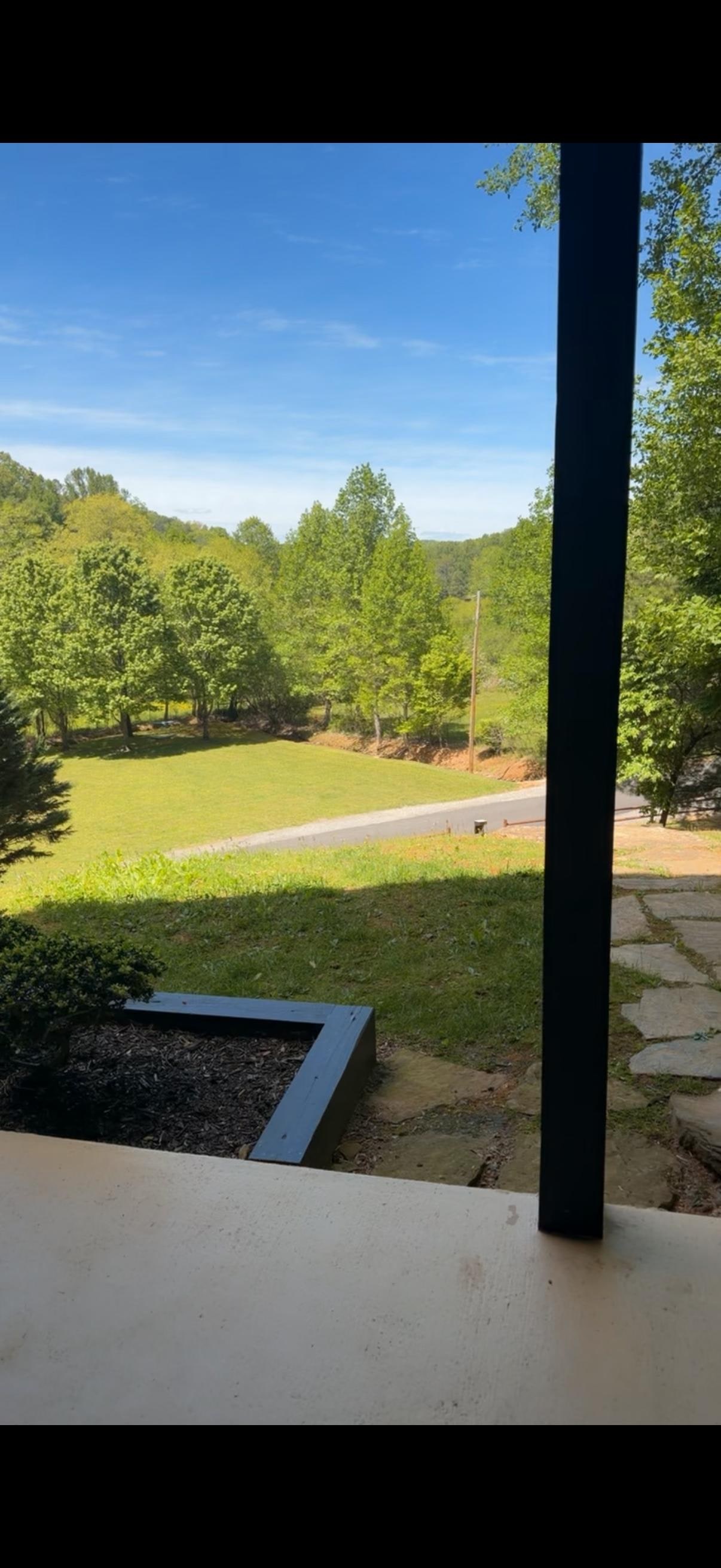 View from
Bottom patio