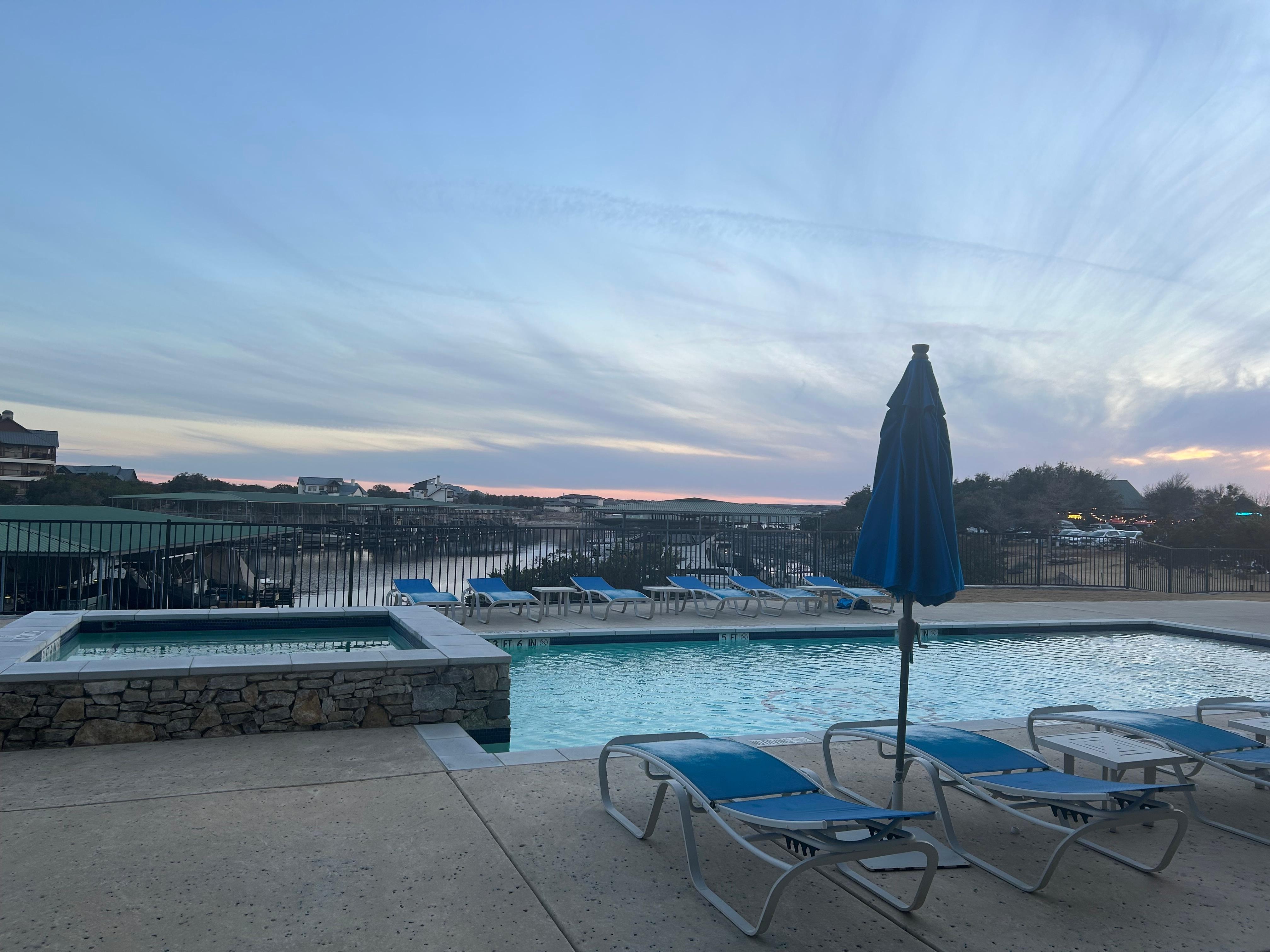 Lovely view from patio.