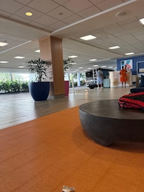 Valet area. They were great about getting the car ready quickly.