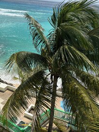 From our balcony with the beach view