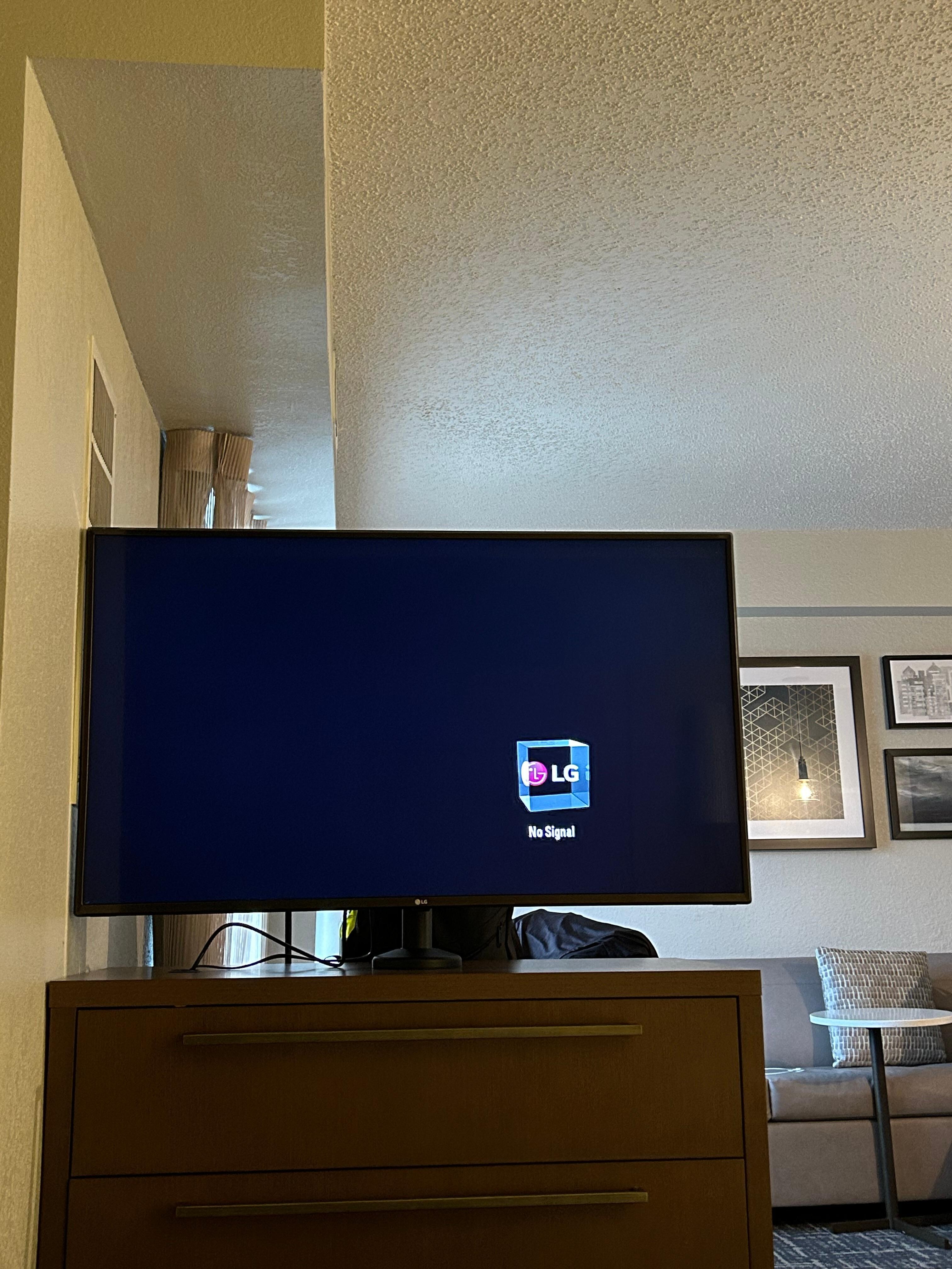 No tv service cause of rain