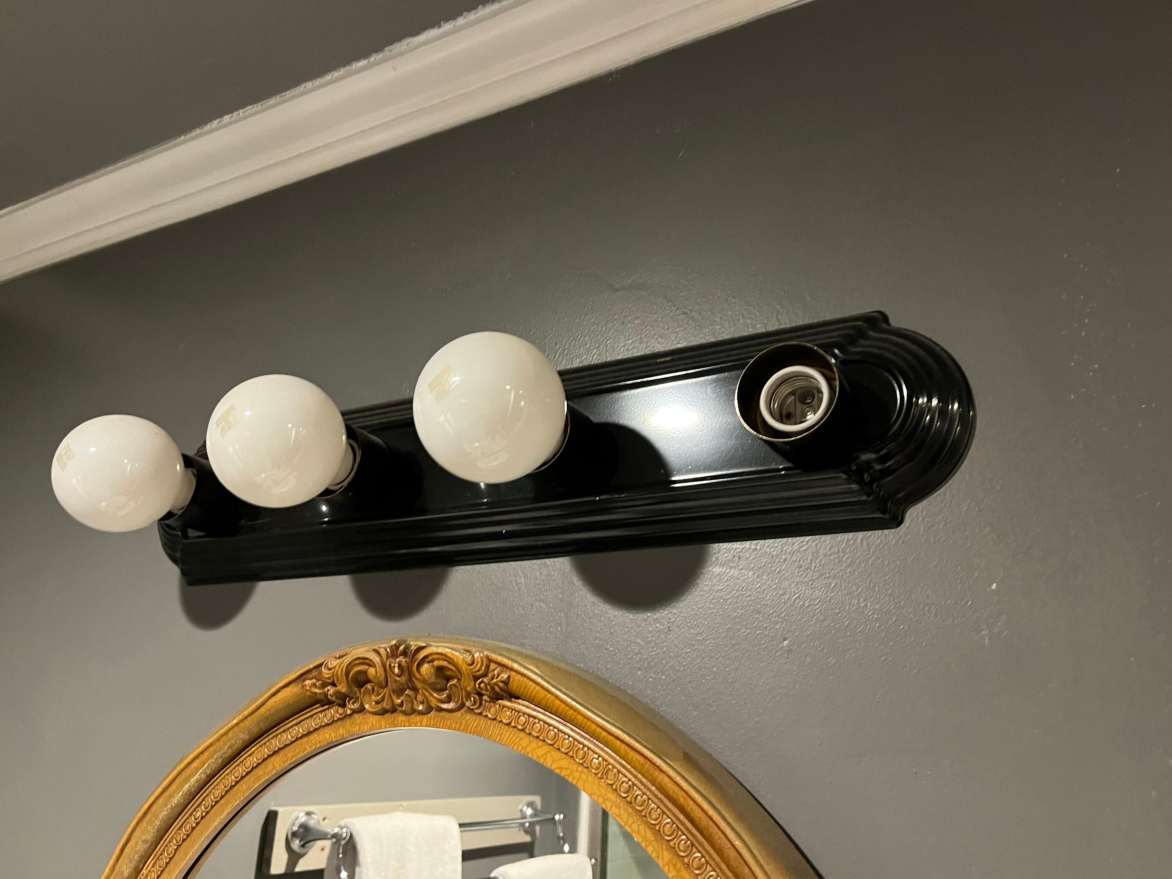 Missing bulb over sink