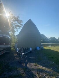 The boathouse/shed on premise is apparently available for the home owner to stay whenever he wants as he stated "it's his house and can come and go as he pleases" (lack of privacy and not disclosed)