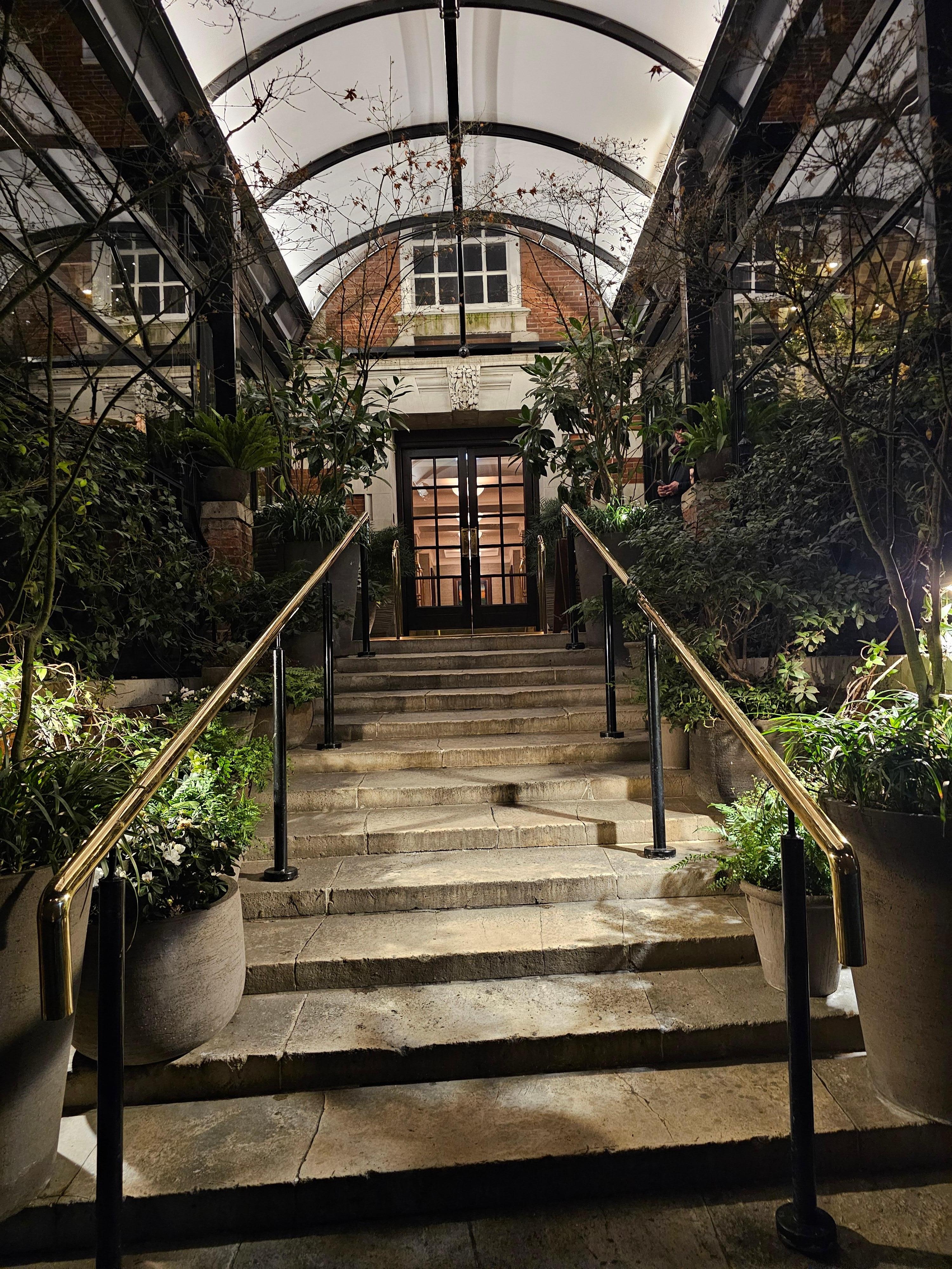 Entrance amazing plants with the steps gave a nice feel