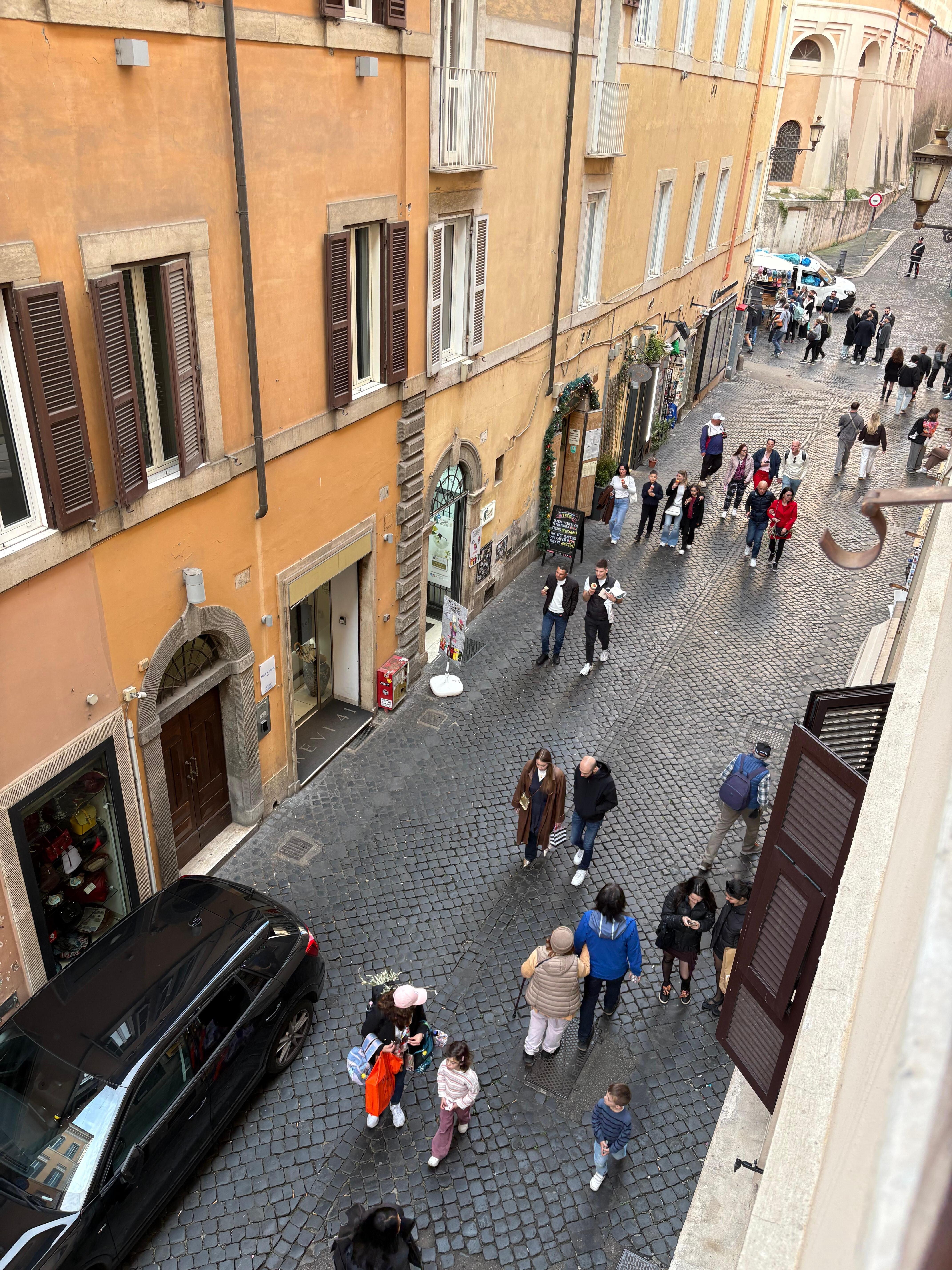 Street view from window