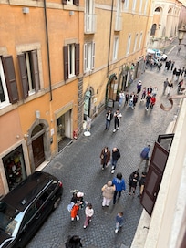 Street view from window