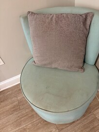 Stained living room chair