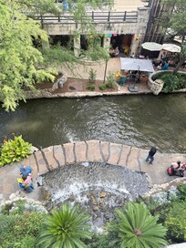 3rd floor balcony down to the riverwalk