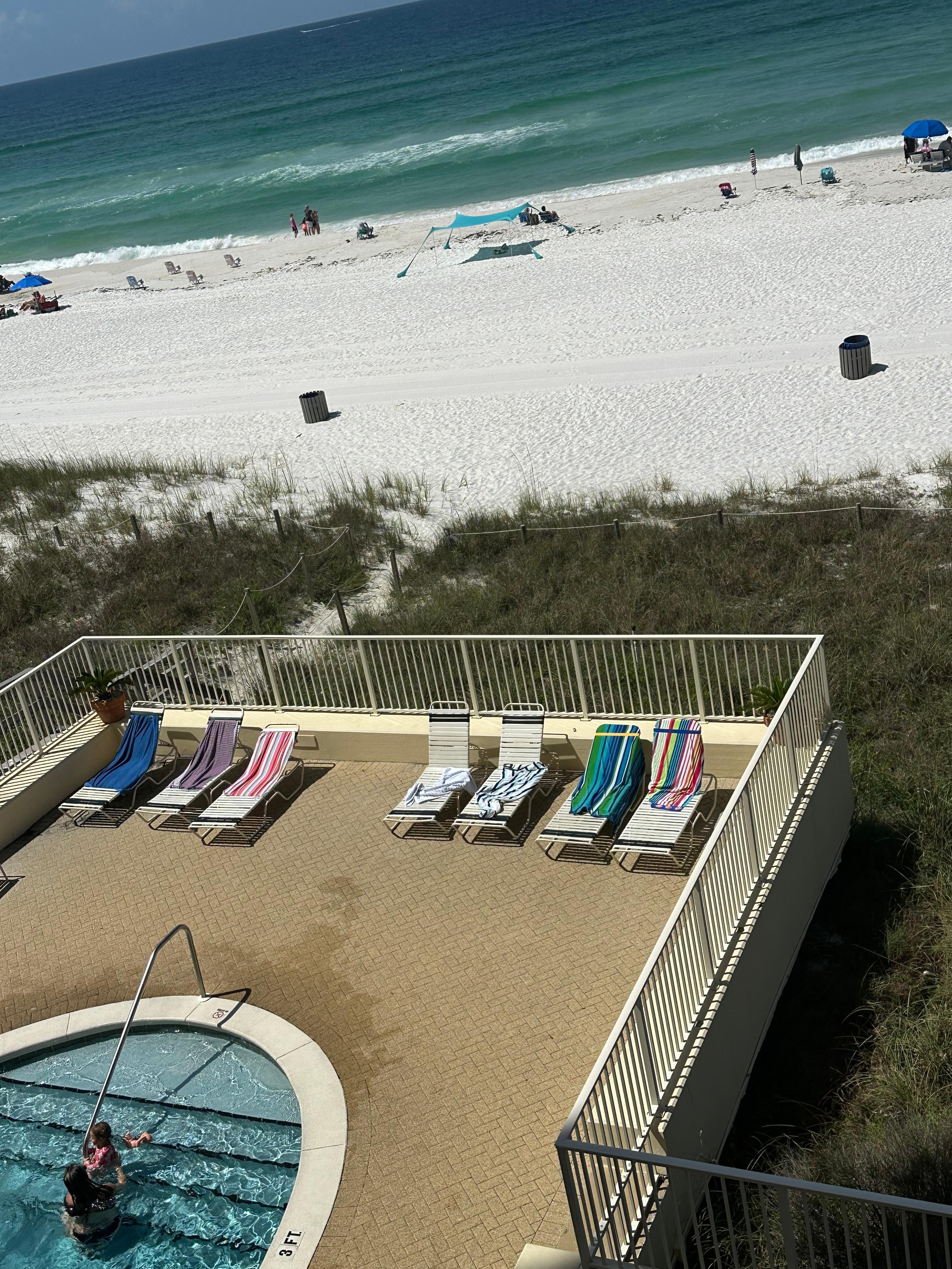 Was taken to note the seat savers but a good pic of the beach and the room you have to set up! 