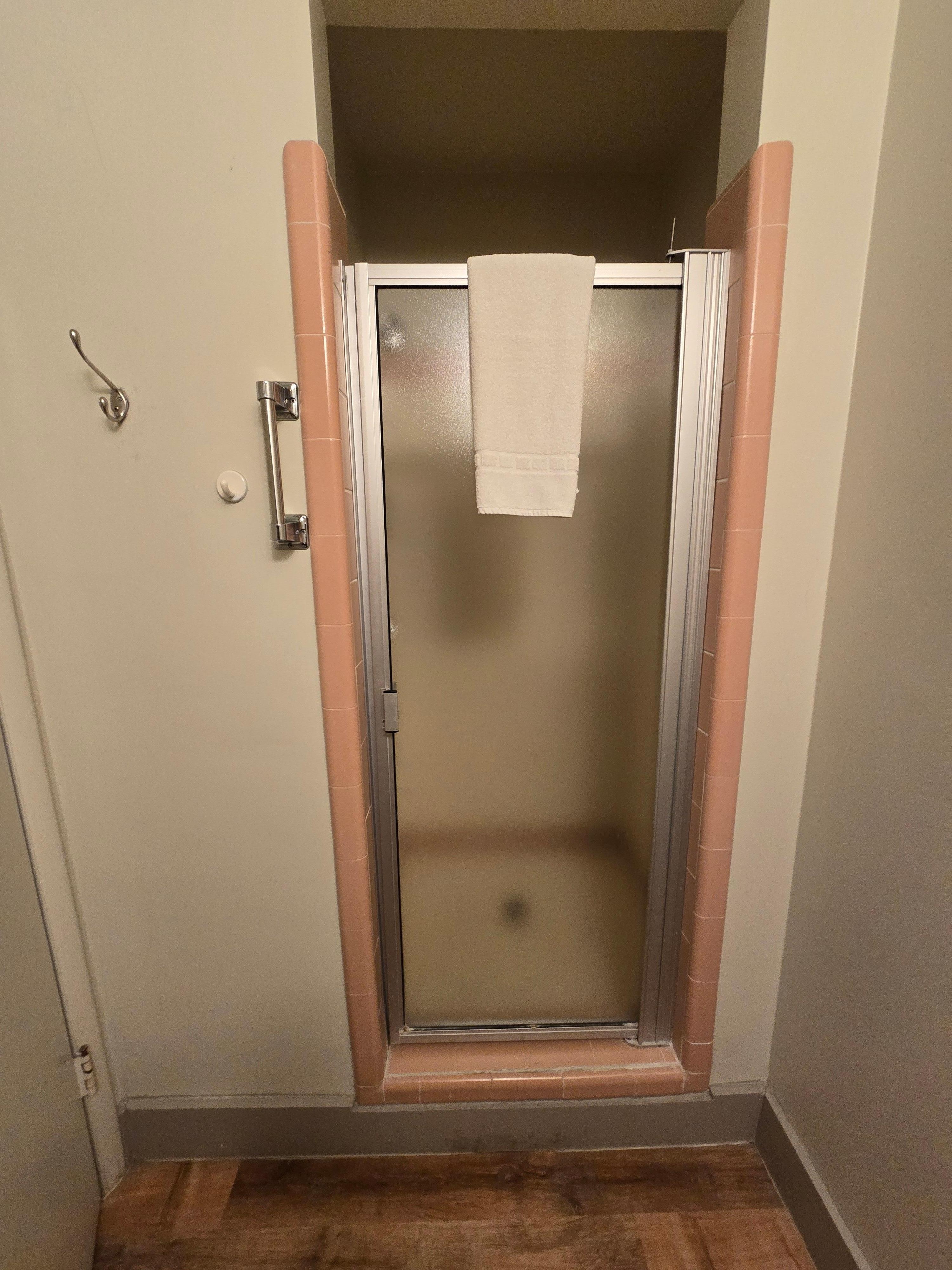 Older shower, but works OK