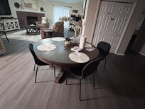 I love having a round table. I think it encourages morning connectivity.