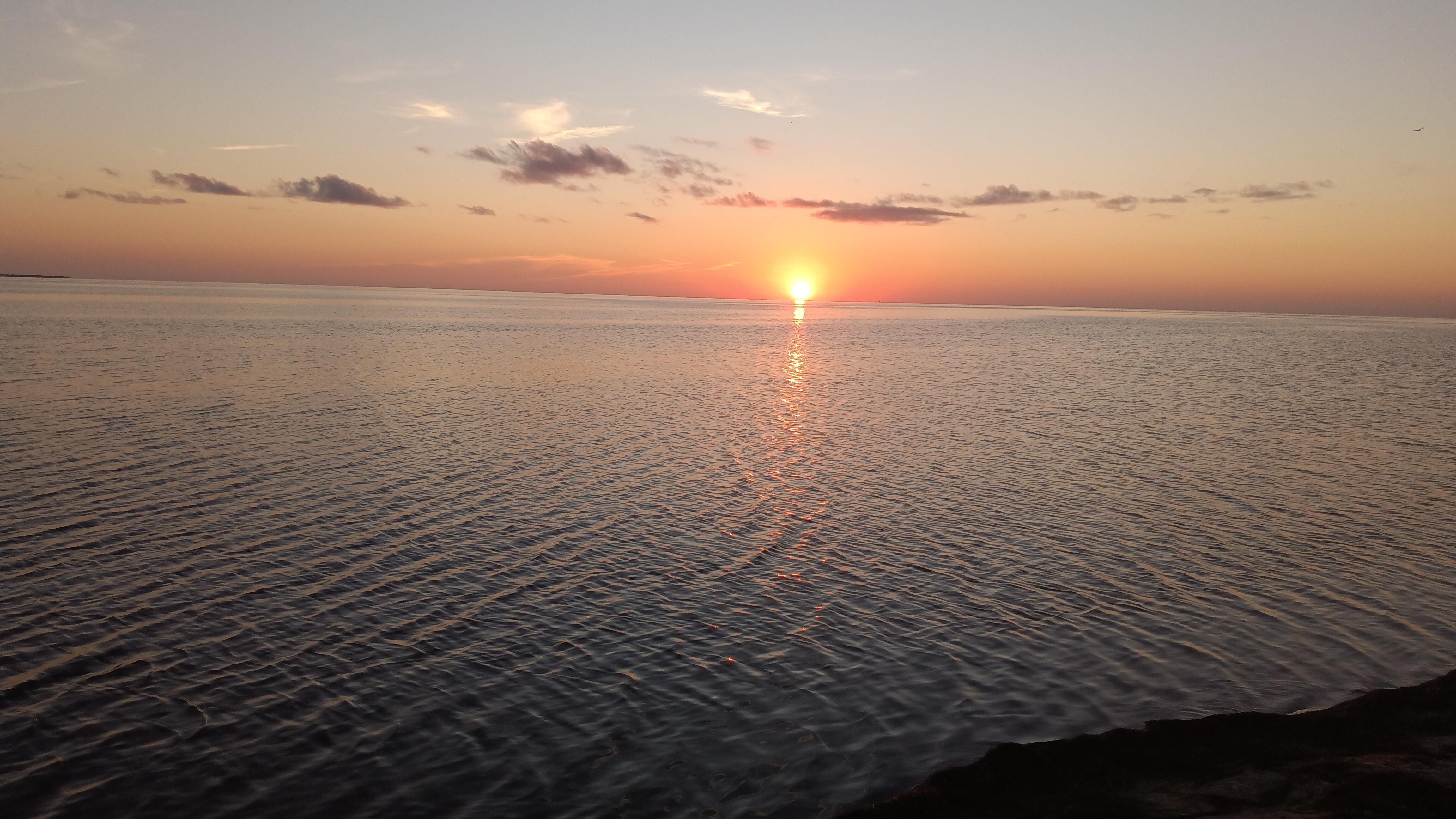 The sunset over the sound 