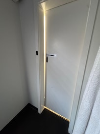 Door was loose and misaligned.