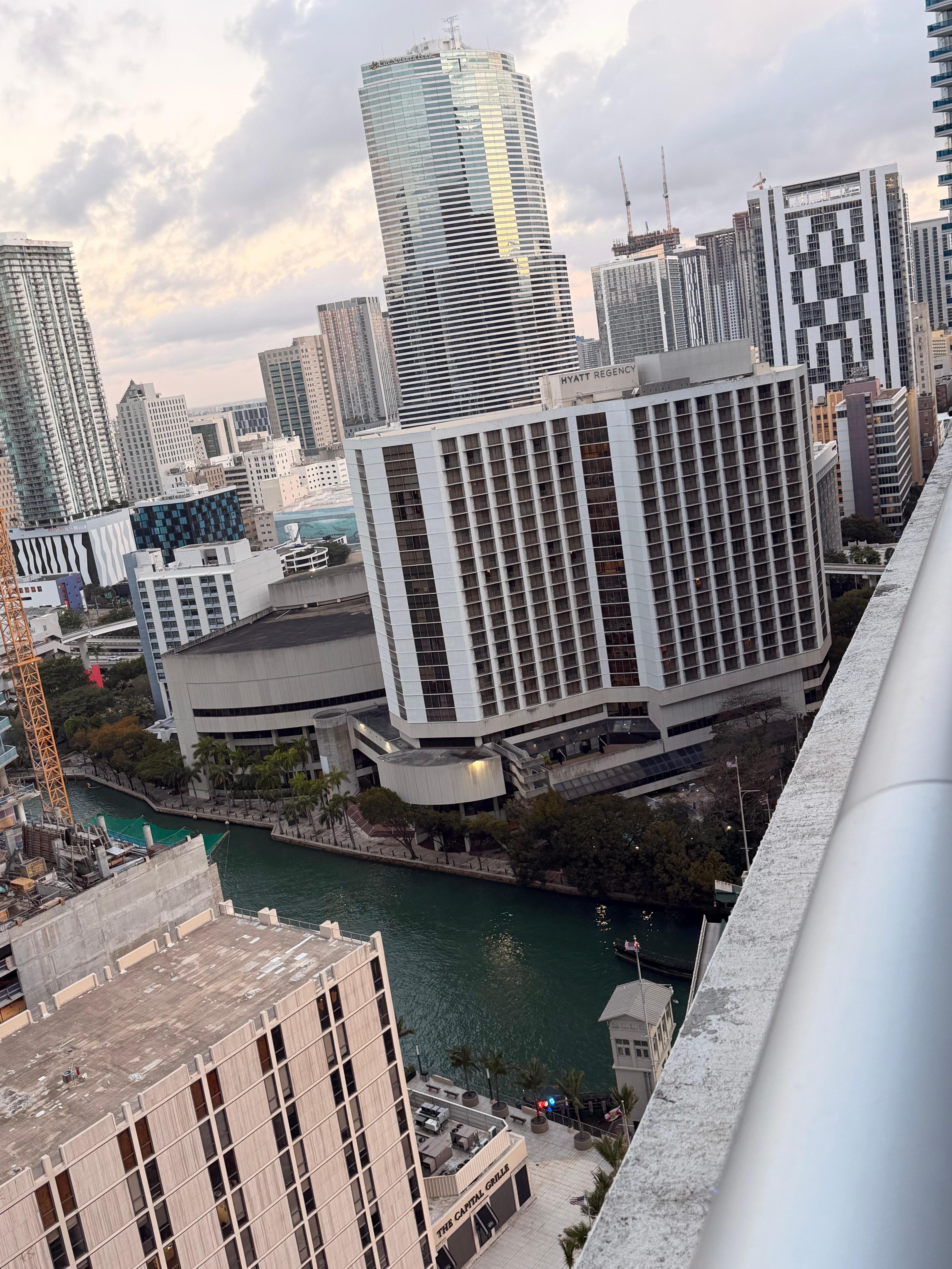 view from the balcony 