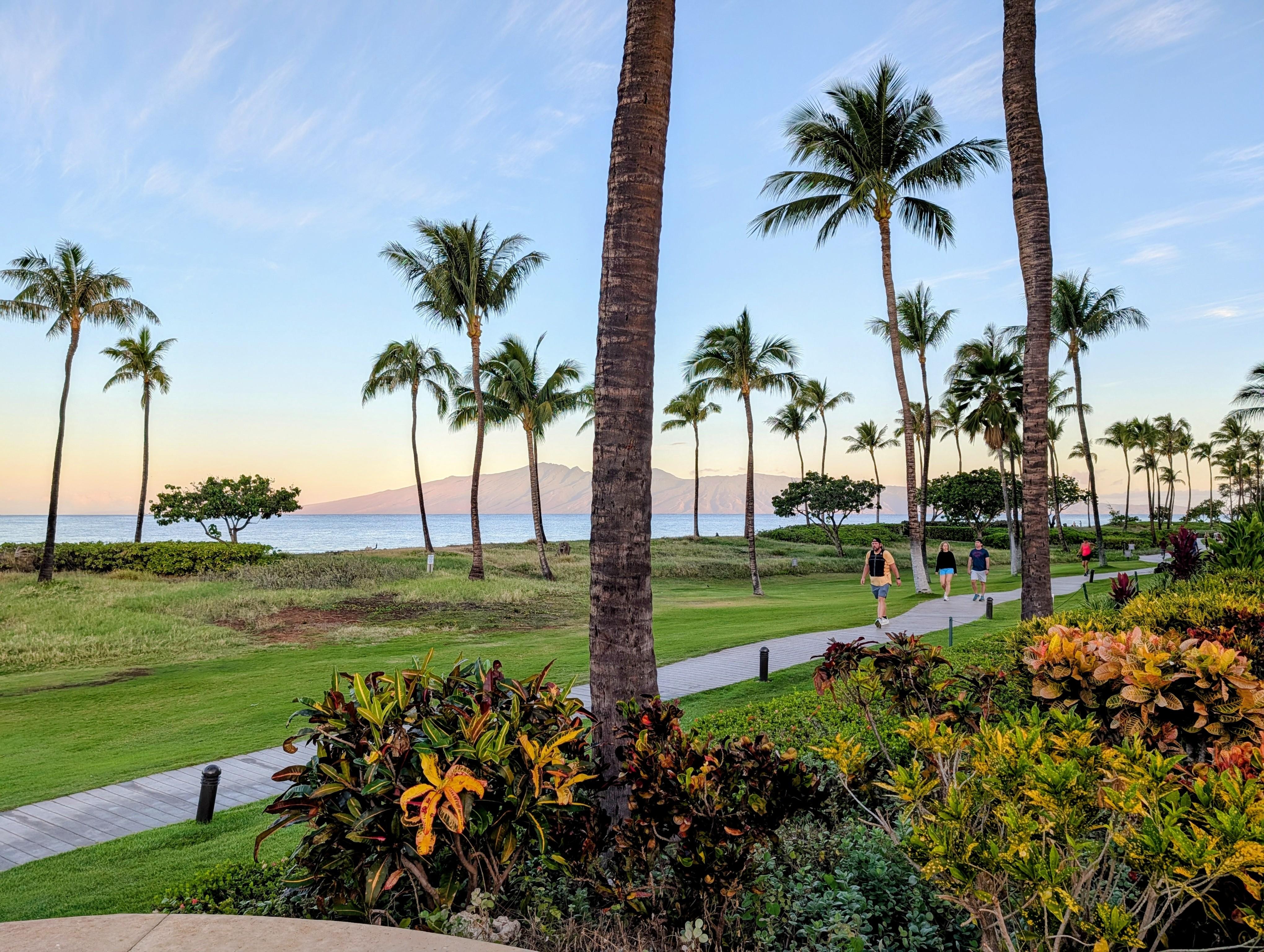 Beautiful walkway along the beach