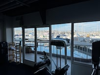 View on marina from gym