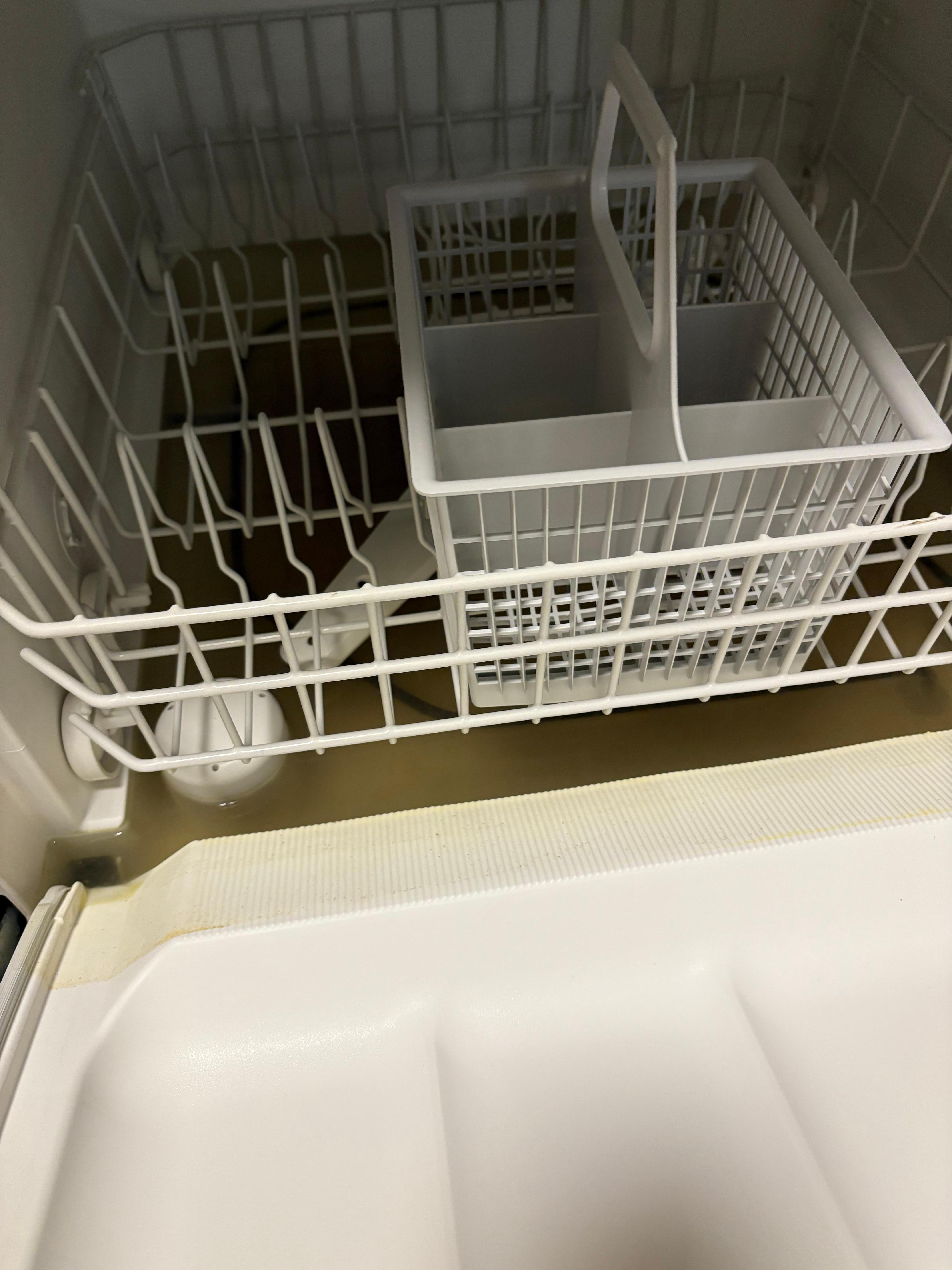 Inside dishwasher