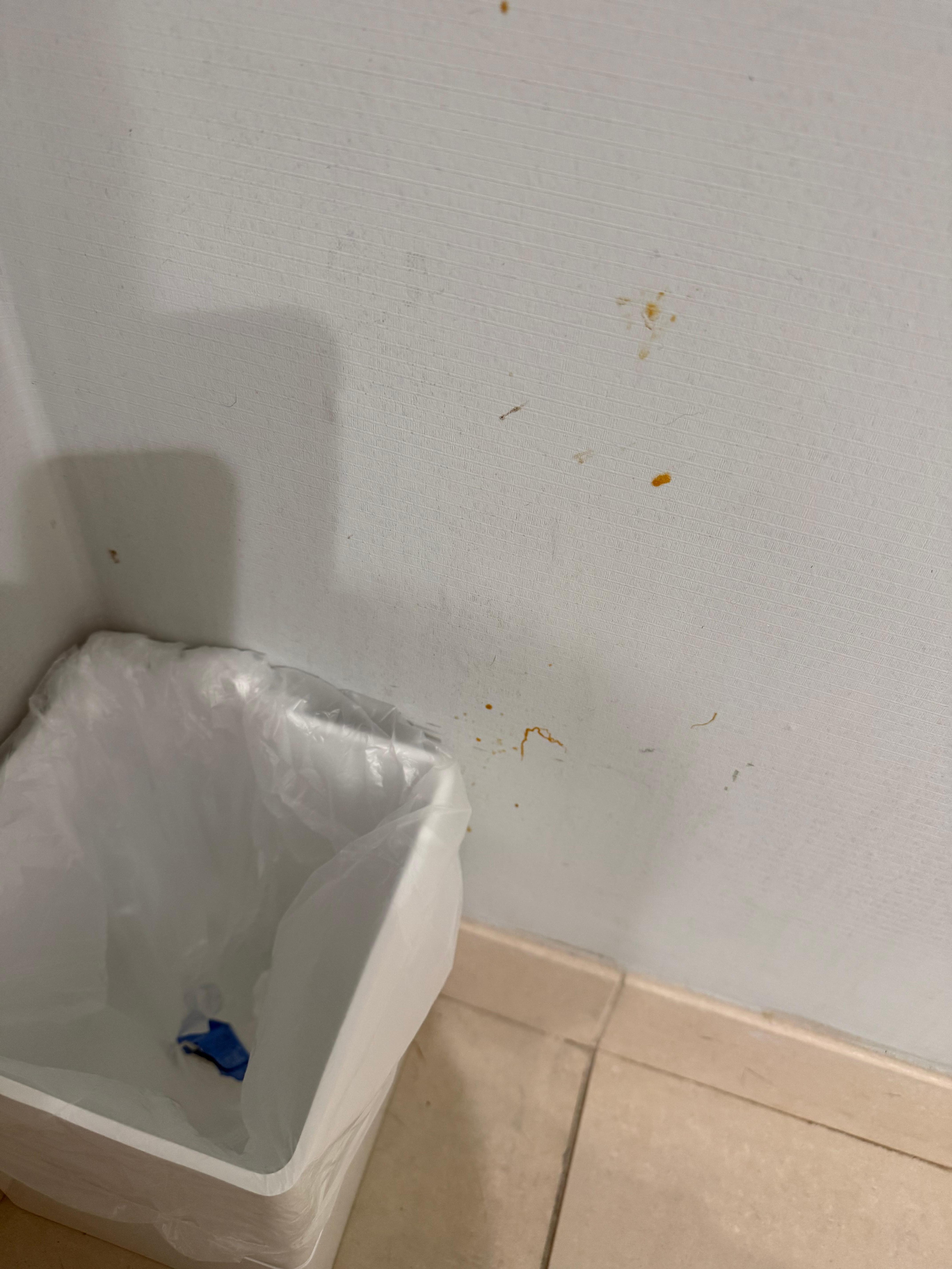 Not sure what’s splattered on the wall