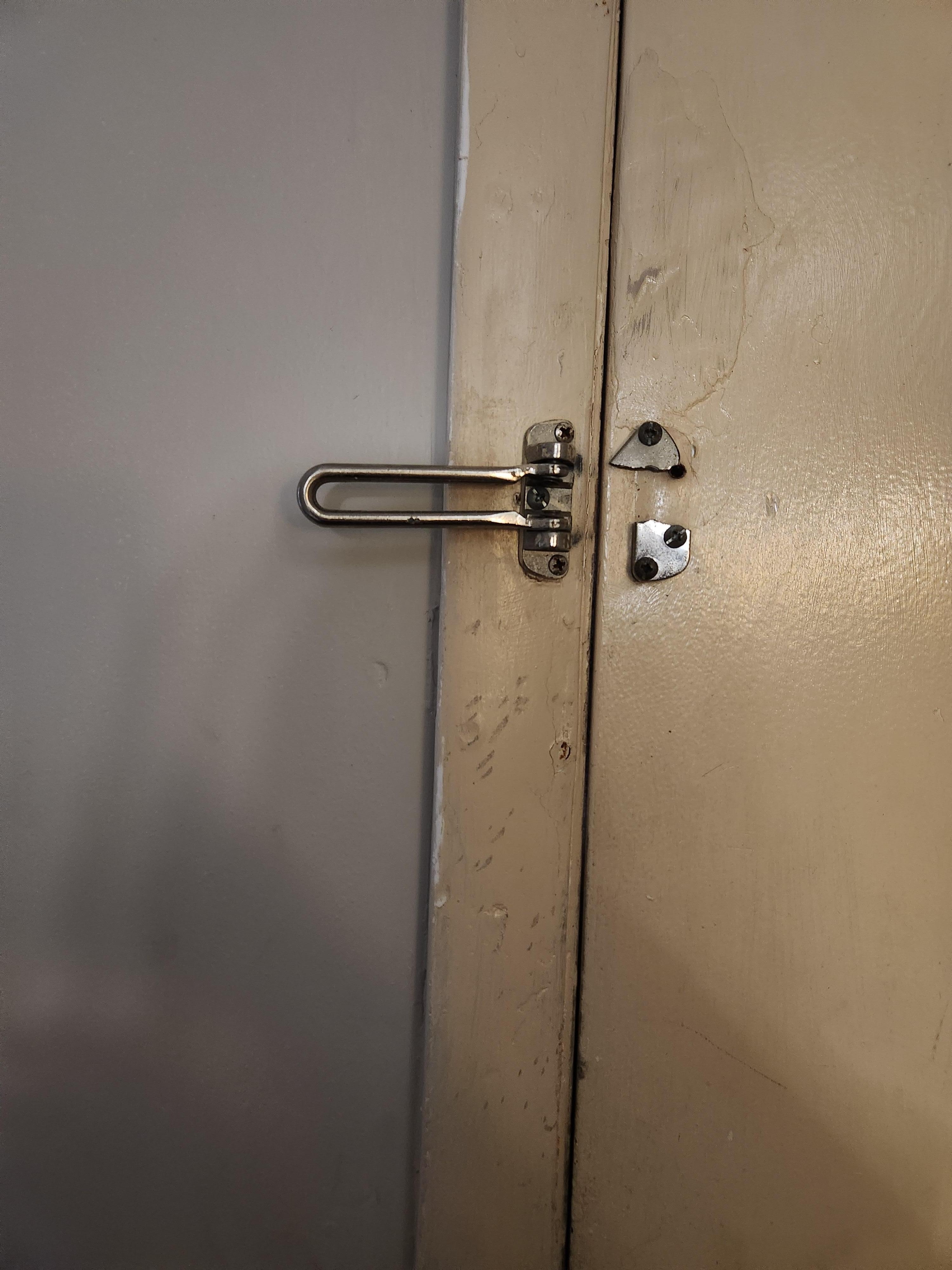 Door lock was broken