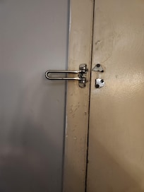 Door lock was broken