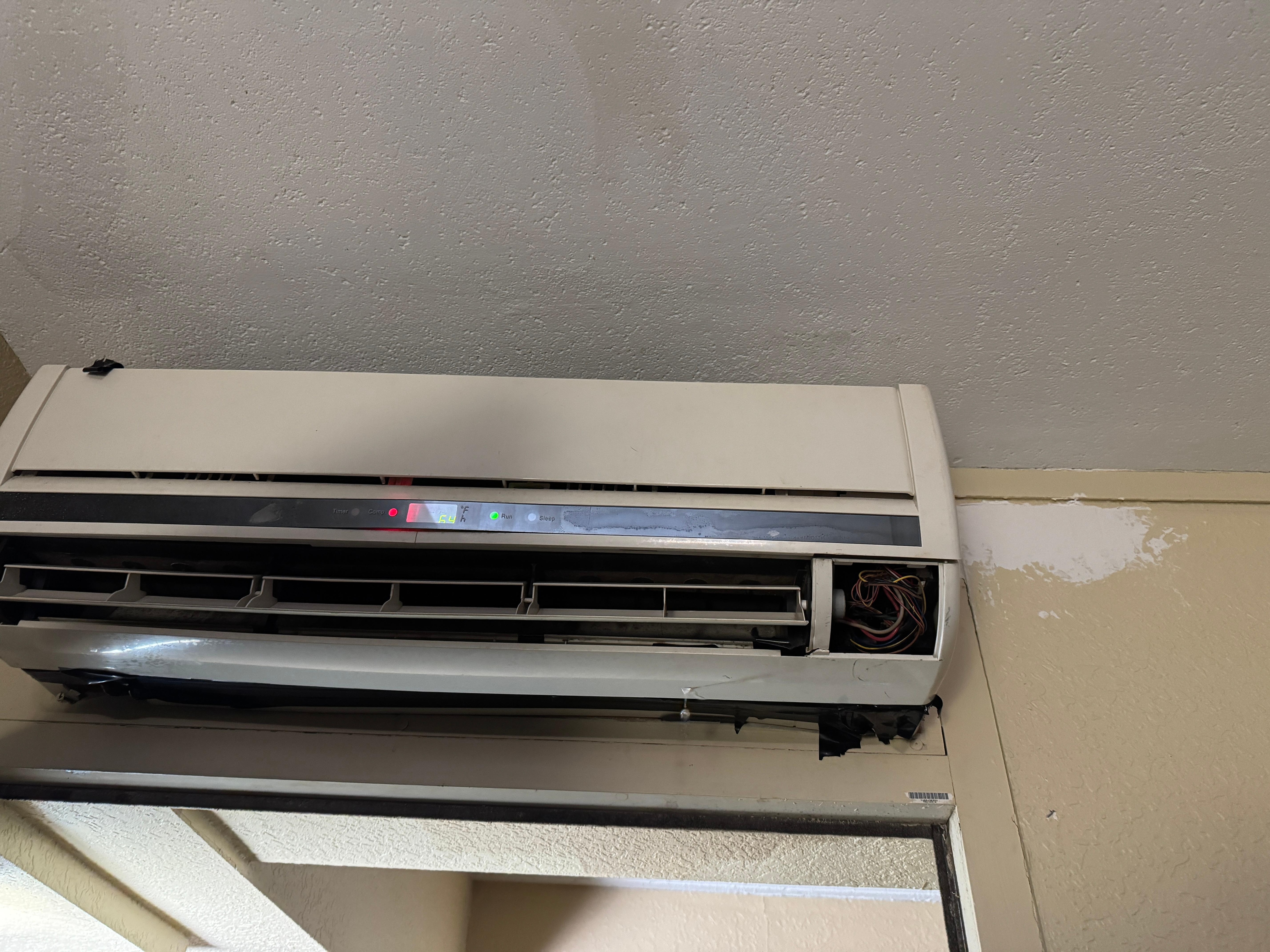 Water leaking in the room