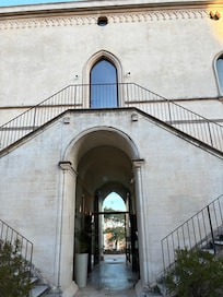 View of the back of the villa