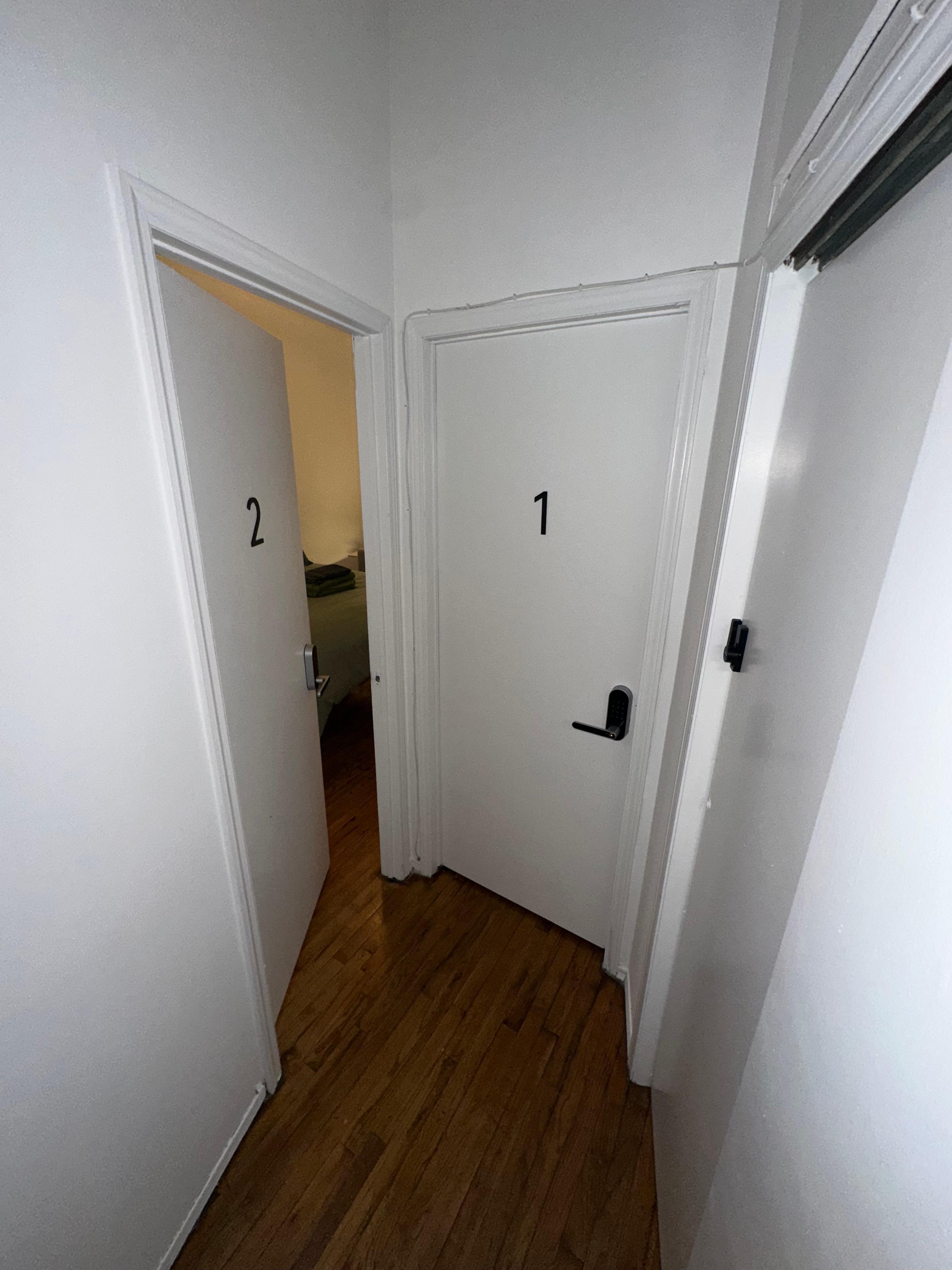 Hallway entrance of Room1 and Room2