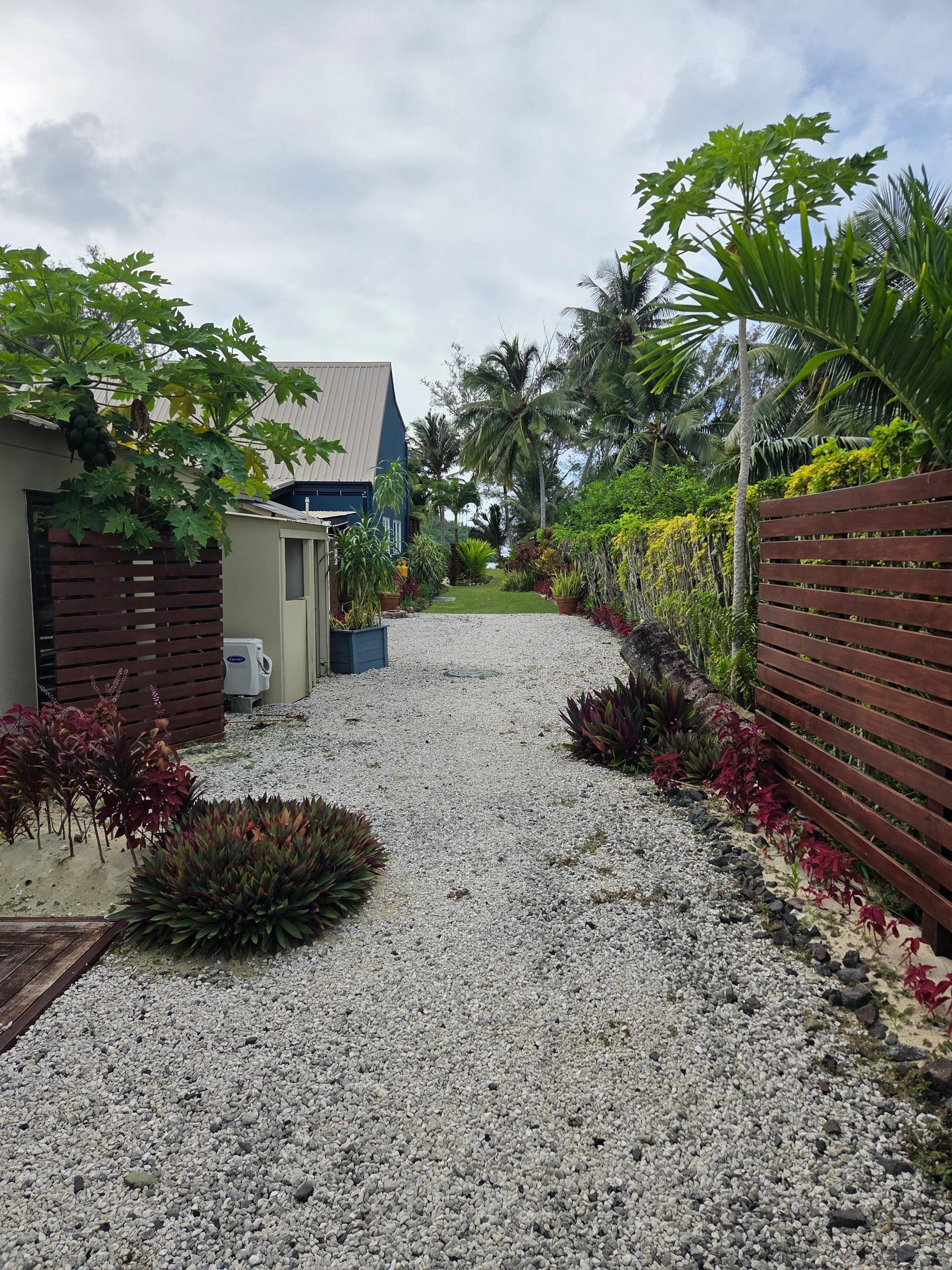 Back walkway to beach