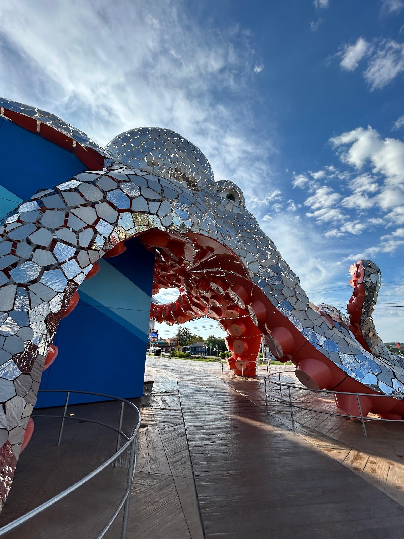 At the museum in Branson