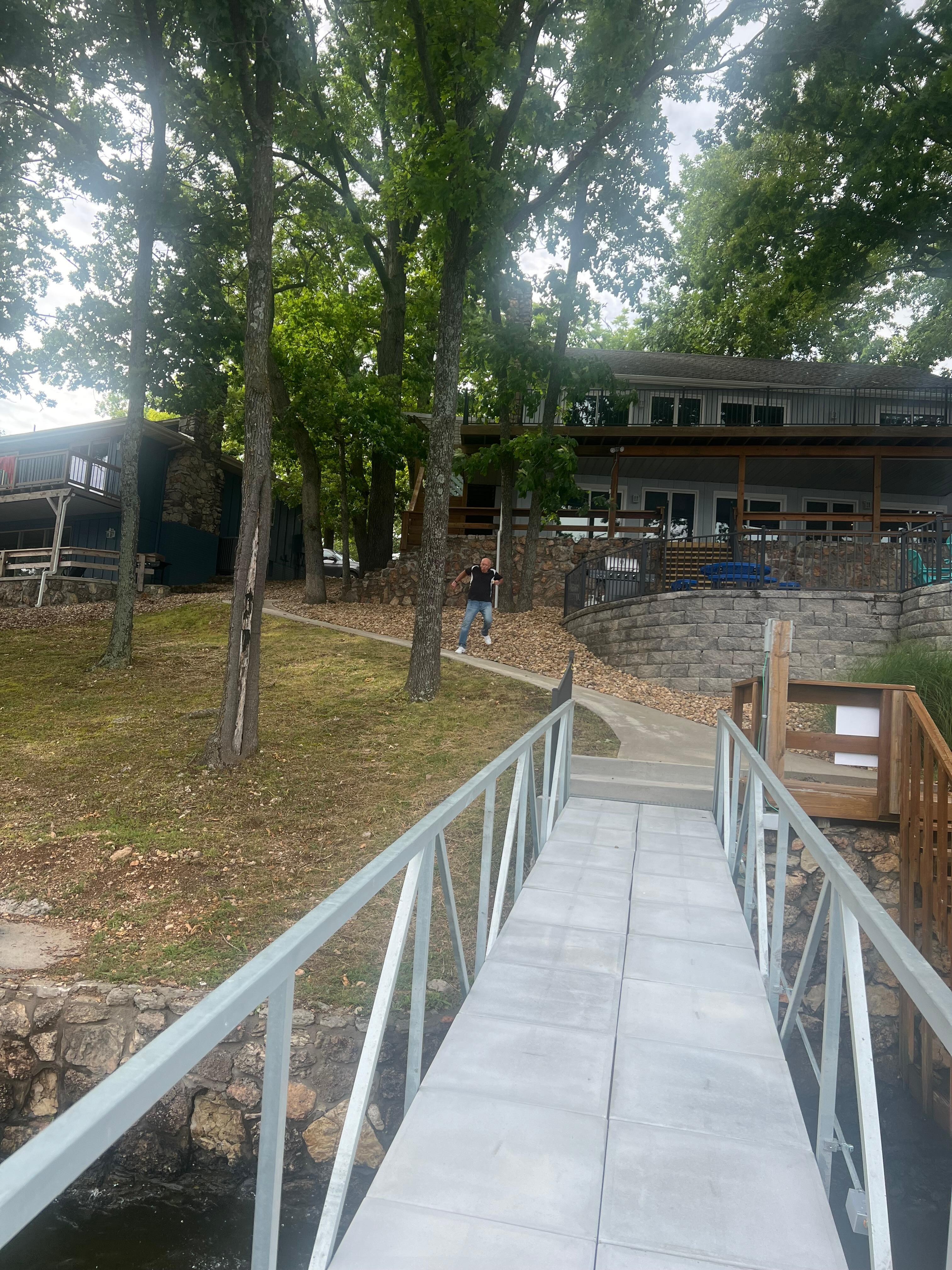 Ramp going up to the house 