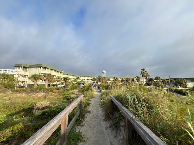 View to property from beach boardwalk